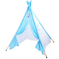 Detský stan Inlea4Fun TENT HOUSE - jednorožec modrý - 