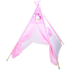Detský stan Inlea4Fun TENT HOUSE - jednorožec ružový - 