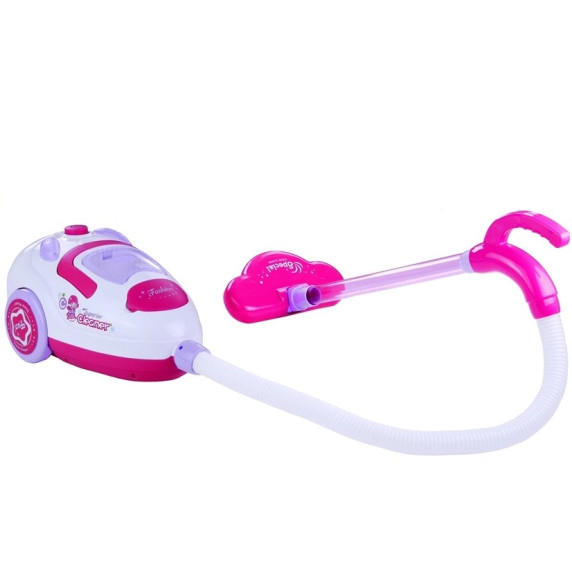 Játék porszívó Inlea4Fun SWEET HOME - fehér/rózsaszín