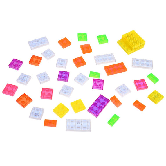 Világítós építőkockák Inlea4Fun ELECTRONIC BLOCKS 37 darabos