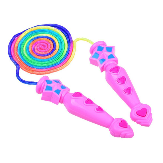 Ugrálókötél Inlea4Fun JUMP ROPE - Rózsaszín