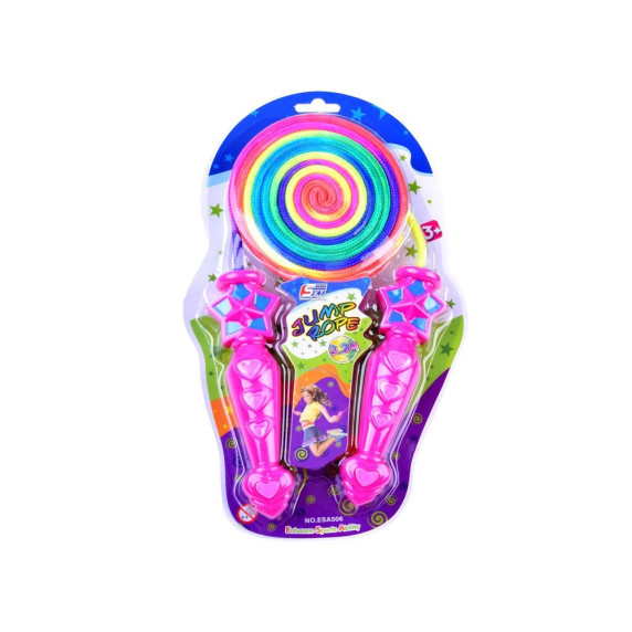 Ugrálókötél Inlea4Fun JUMP ROPE - Rózsaszín