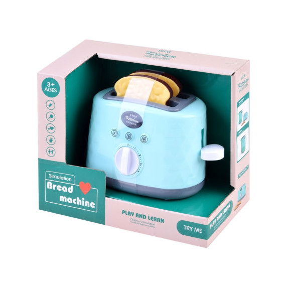 Játék kenyérpirító Inlea4Fun BREAD MACHINE - kék