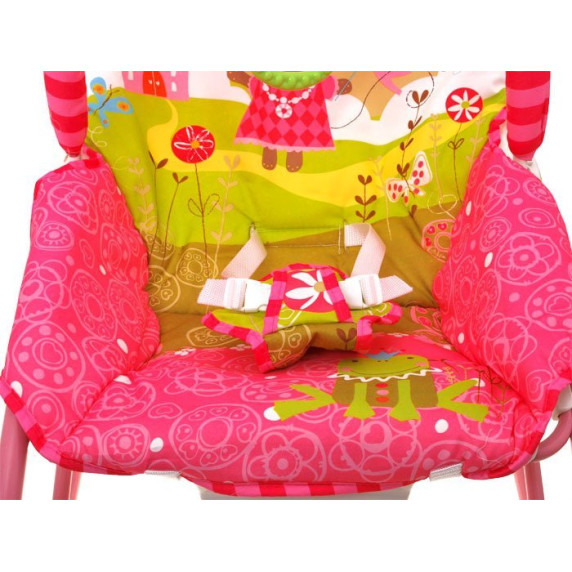Detské lehátko s vibráciami Inlea4Fun TODDLER ROCKER - ružové