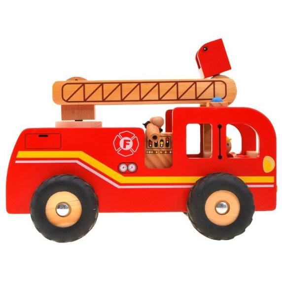 Fa tűzoltó autó Inlea4Fun FIRE TRUCK 
