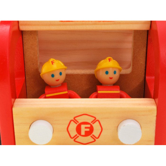 Fa tűzoltó autó Inlea4Fun FIRE TRUCK 