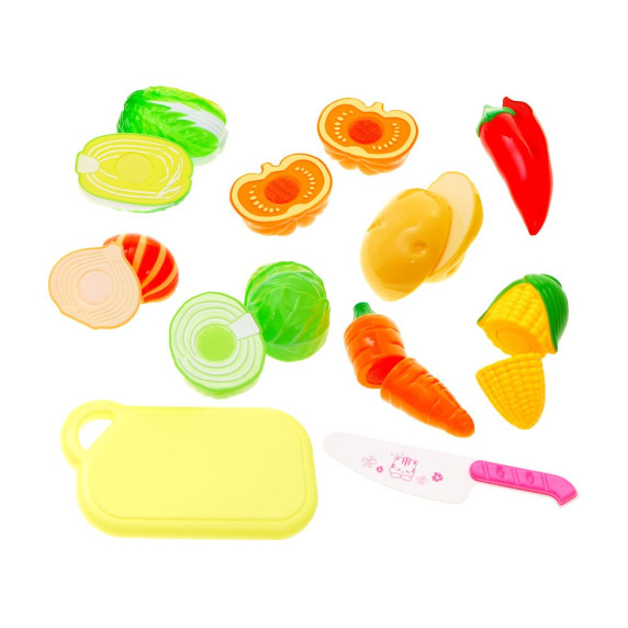 Set legume feliabile cu velcro și tocător, Cutting Food Inlea4Fun