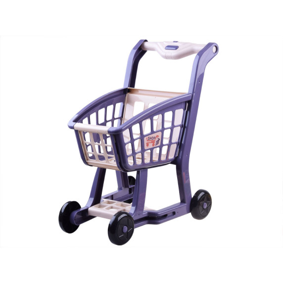 Nákupný vozík s potravinami Inlea4Fun HOME SHOPPING CART - fialový