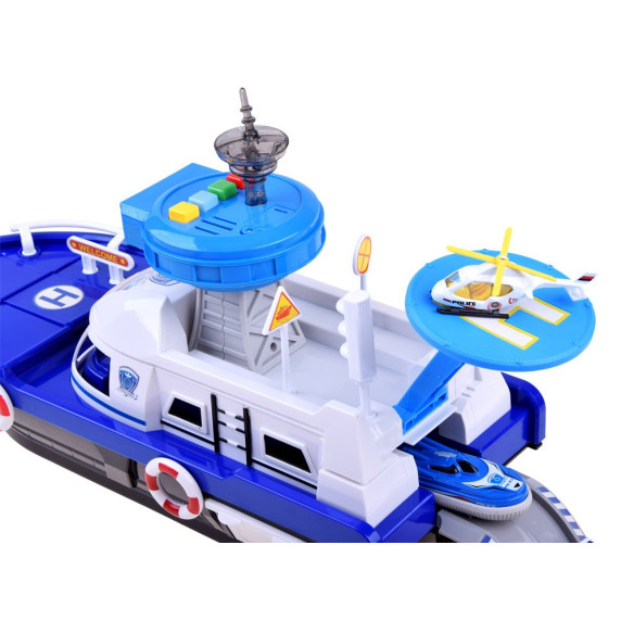 Set vehicule de poliție cu efecte sunet și lumini Police Force Inlea4Fun