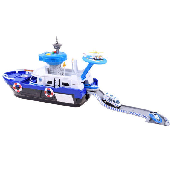 Set vehicule de poliție cu efecte sunet și lumini Police Force Inlea4Fun