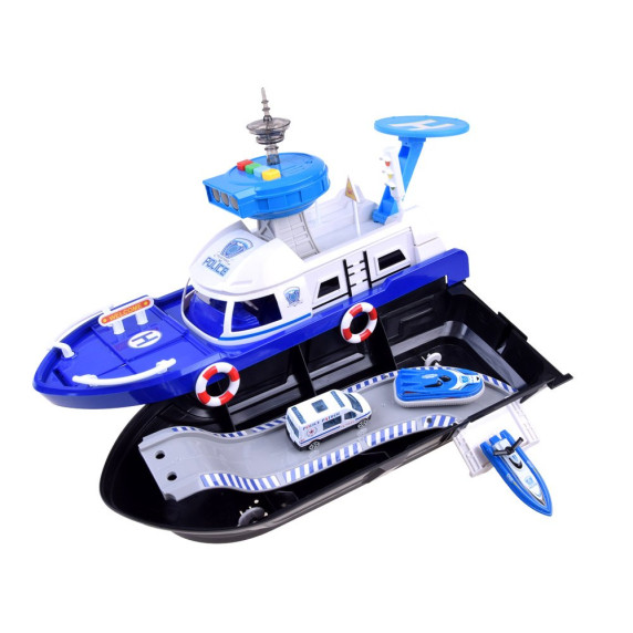 Set vehicule de poliție cu efecte sunet și lumini Police Force Inlea4Fun
