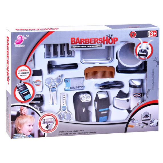 Gyerek fodrász készlet hajszárítóval Inlea4Fun BARBERSHOP