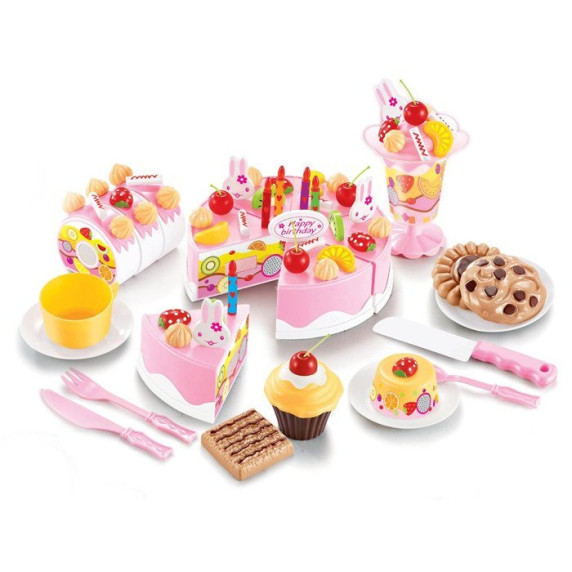 Tort pentru copii cu 75 de accesorii -  Inlea4Fun DIY FRUITCAKE