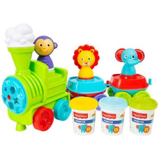Set plastelină cu figuri animale - tren - FISHER PRICE Dough Train - 