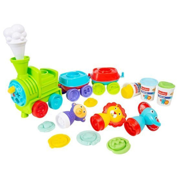 Set plastelină cu figuri animale - tren - FISHER PRICE Dough Train