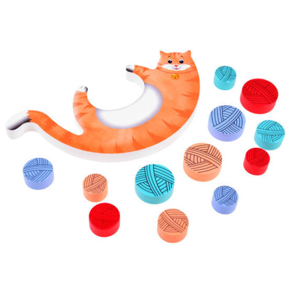 Egyensúlyozós játék cicás Inlea4Fun BALANCE CAT