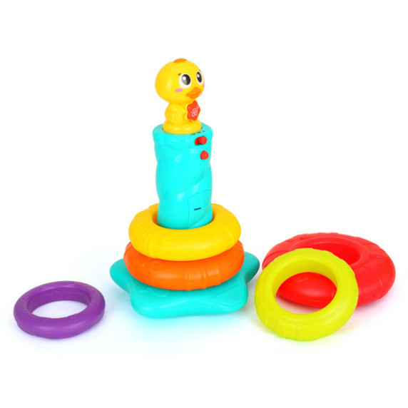 Interaktívna pyramída s kačičkou HOLA Rainbow Duck