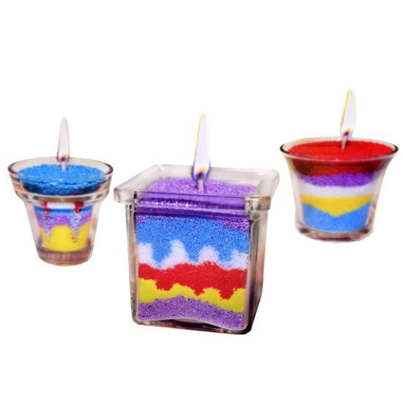 Színes viaszpor gyertya készítő készlet Inlea4Fun CANDLE MAKING