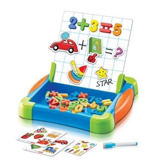 Inlea4Fun MAGNETIC BOARD CASE Magnetická tabuľa s číslicami a kartičkami