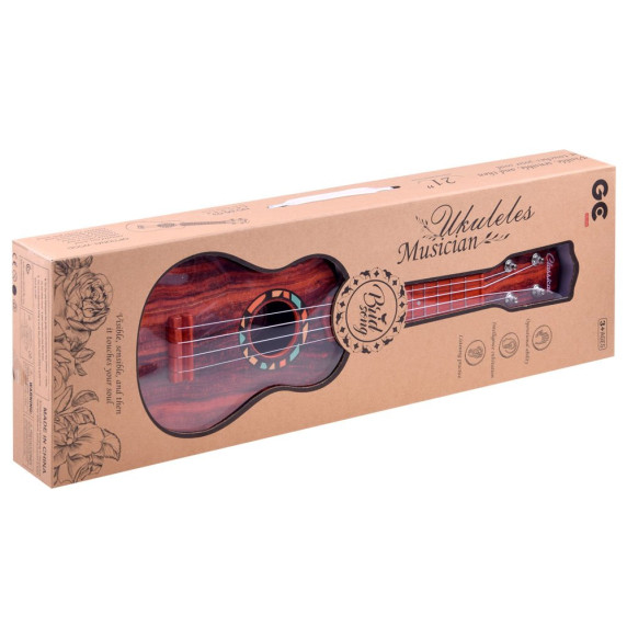 Ukulele gitár fa mintázattal Inlea4Fun 