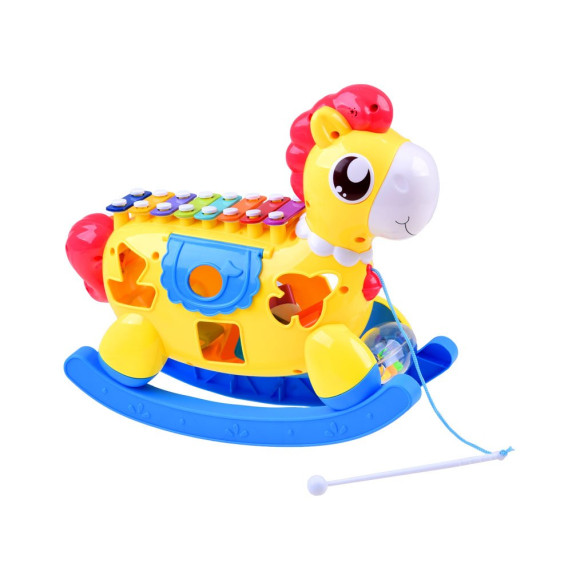 Interaktív készségfejlesztő hintaló dallamokkal fényekkel Inle4Fun HAPPY PONY