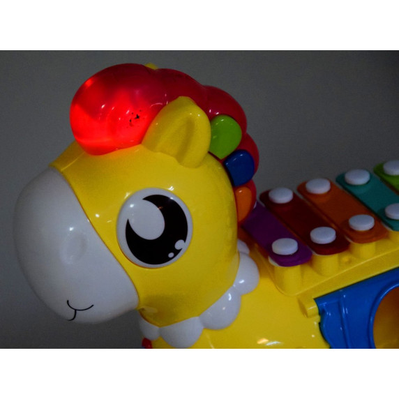 Interaktív készségfejlesztő hintaló dallamokkal fényekkel Inle4Fun HAPPY PONY