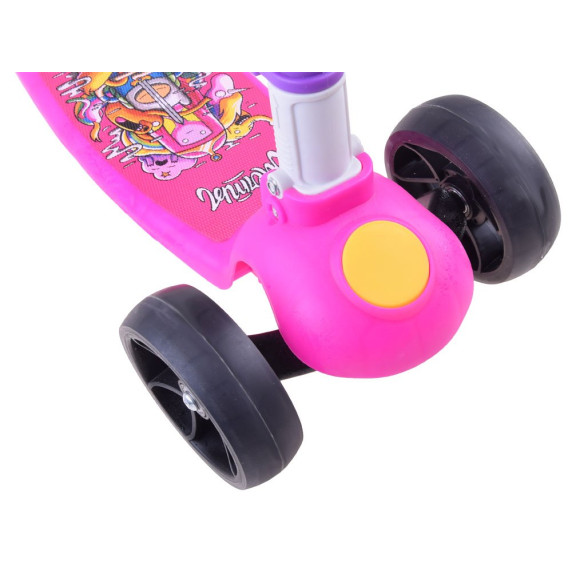 Trotinetă pentru copii / vehicul acționat cu picioarele 2in1 Inlea4Fun - roz