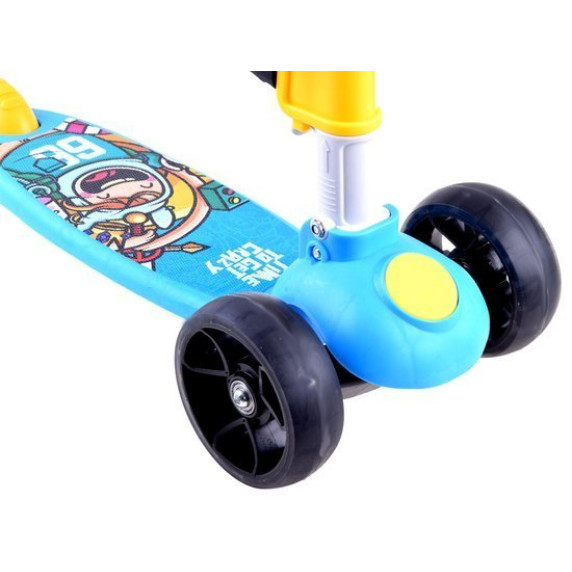 Trotinetă pentru copii / vehicul acționat cu picioarele 2in1 Inlea4Fun - albastru
