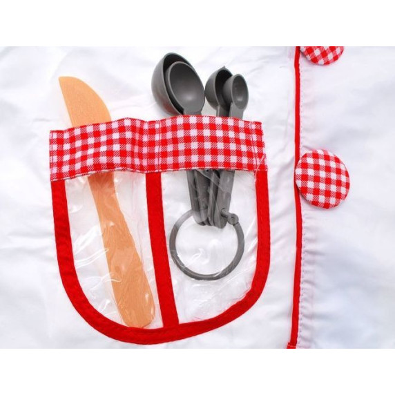 Costum de bucătar - Inlea4Fun DELUXE CHEF SET ZA1306