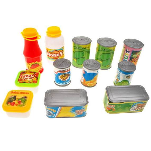 Inlea4Fun FUNNY FOOD Detská sada potravín 52 ks