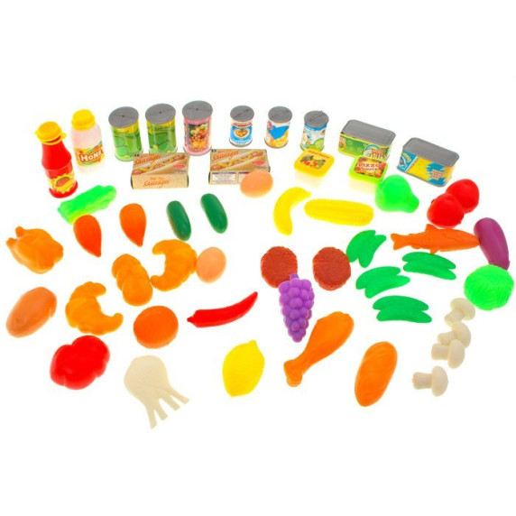 Inlea4Fun FUNNY FOOD Detská sada potravín 52 ks