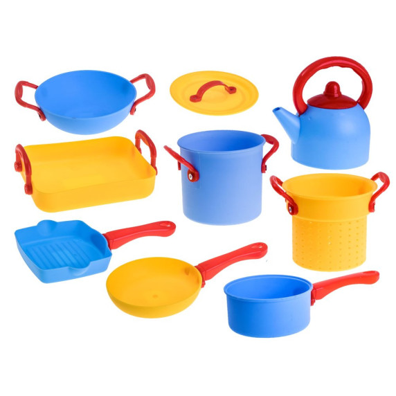 Detský riad s príslušenstvom 18 ks Inlea4Fun KITCHEN SET 
