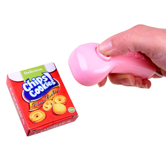 Bevásárlókosár pénztárgéppel Inlea4Fun MY CASH REGISTER - rózsaszín
