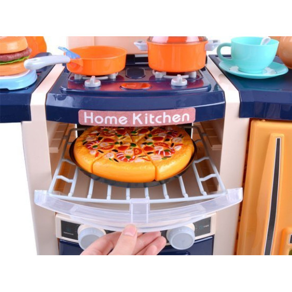 Bucătărie pentru copii din plastic - Inlea4Fun SIMULATION KITCHEN - albastru