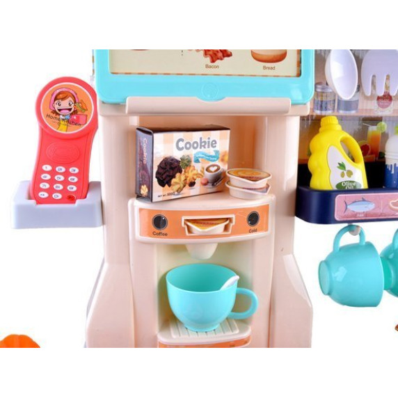 Bucătărie pentru copii din plastic - Inlea4Fun SIMULATION KITCHEN - albastru