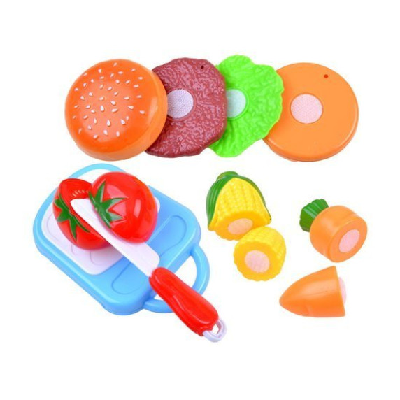 Bucătărie pentru copii din plastic - Inlea4Fun SIMULATION KITCHEN - albastru