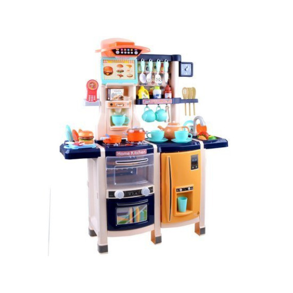 Bucătărie pentru copii din plastic - Inlea4Fun SIMULATION KITCHEN - albastru