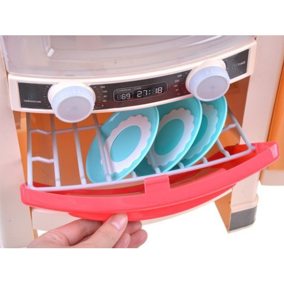 Bucătărie pentru copii din plastic - Inlea4Fun SIMULATION KITCHEN - albastru