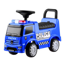 Detské odrážadlo - policajné autíčko Inlea4Fun Mercedes Benz - modré - 