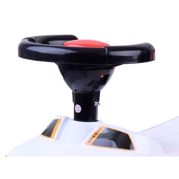 Mașină acționat cu picioarele - alb - Inlea4Fun LIGHTING RANGER