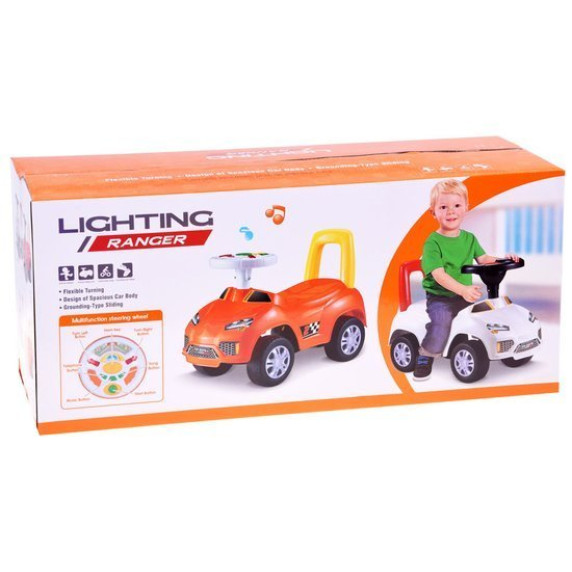 Detské odrážadlo Inlea4Fun LIGHTING RANGER - oranžové