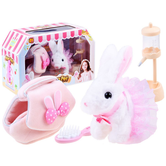 Iepuraș interactiv în geantă - Inlea4Fun NORA PET BABY