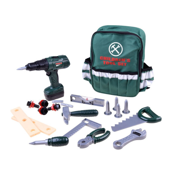 Set unelte de jucărie în rucsac - Inlea4Fun CRAFTSMAN'S TOOL BOX 