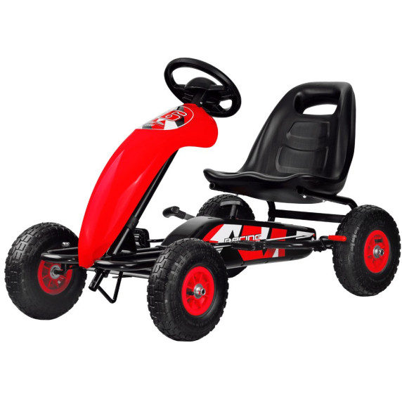 Kart cu pedale - roșu - Inlea4Fun SP0531