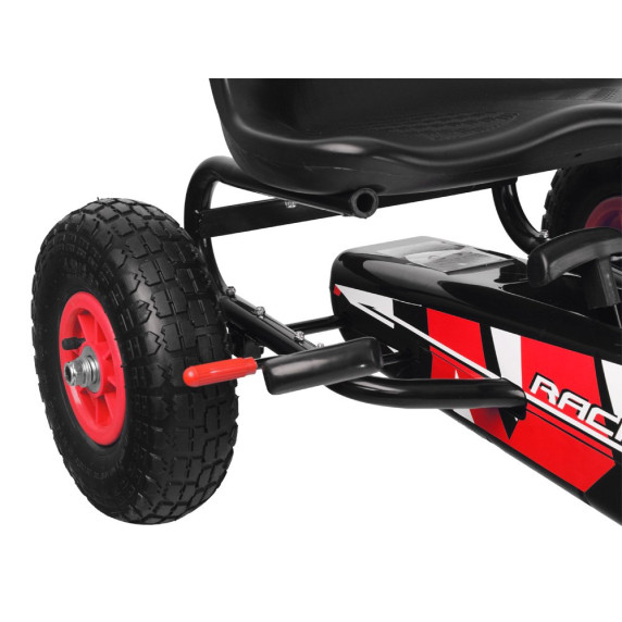 Kart cu pedale - roșu - Inlea4Fun SP0531