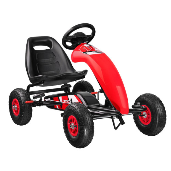Kart cu pedale - roșu - Inlea4Fun SP0531