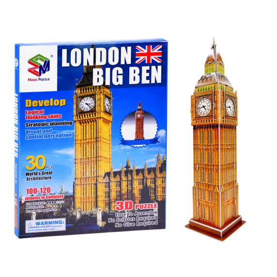3D puzzle London Big Ben MAGIC PUZZLE - 30 darabos