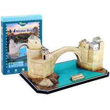 Puzzle 3D - Podul Mostar - MAGIC PUZZLE 64 elemente - 