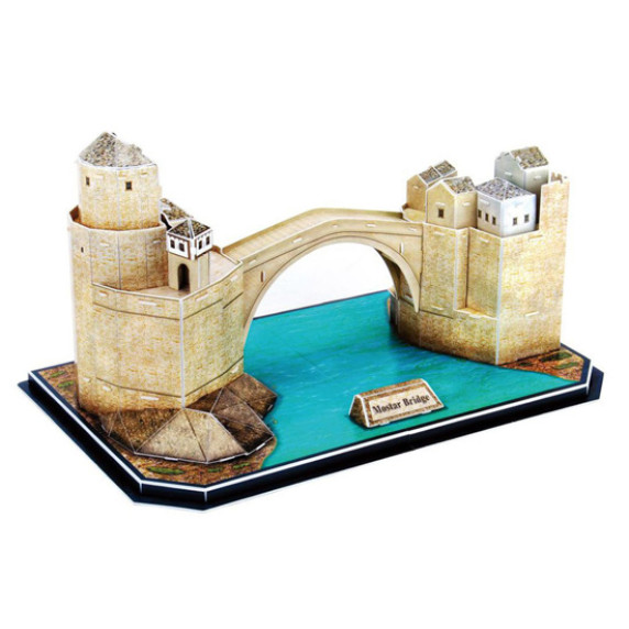 Puzzle 3D - Podul Mostar - MAGIC PUZZLE 64 elemente