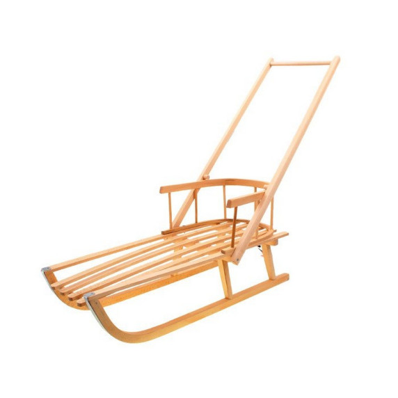 Fa szánkó háttámlával Inlea4Fun